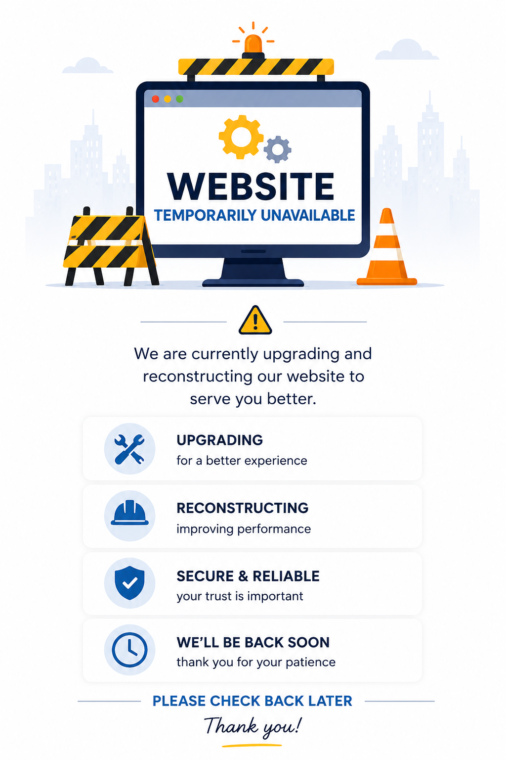 Website temporarily unavailable